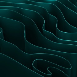 Dark Teal Graphic Swirls