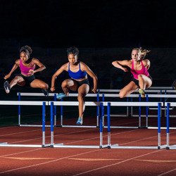 sports event of athletes 