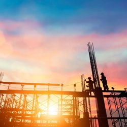 Civil site engineer silhouette