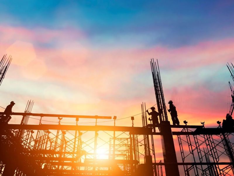 Civil site engineer silhouette