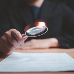 Contract and Magnifying Glass