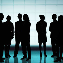 Business people silhouette