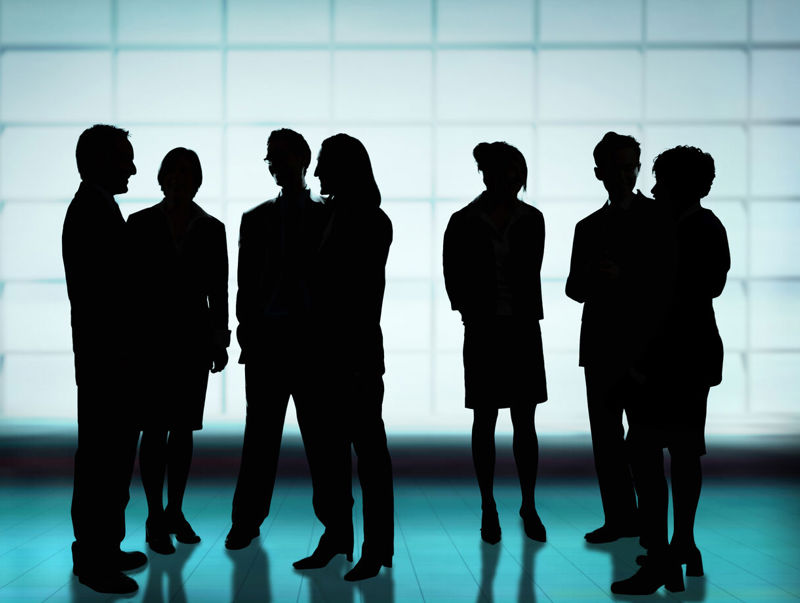 Business people silhouette