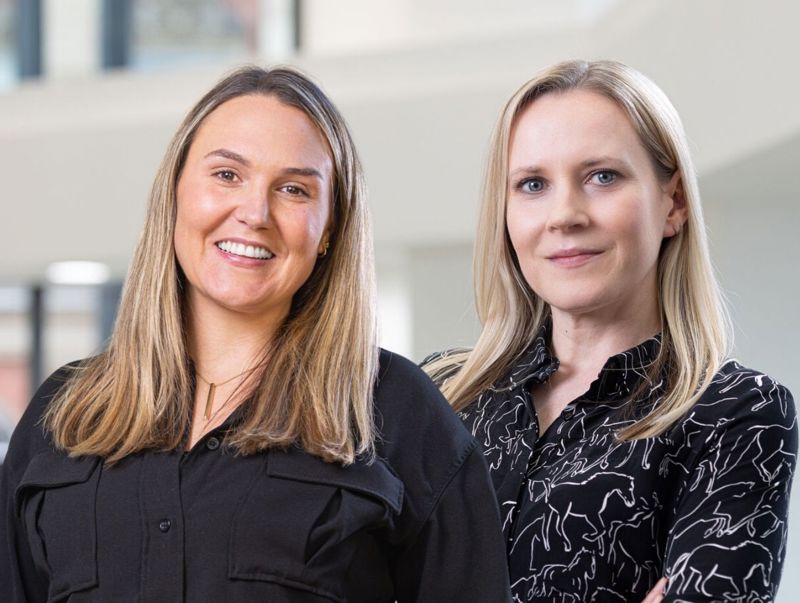 Joanna Galbraith and Sophie Copson